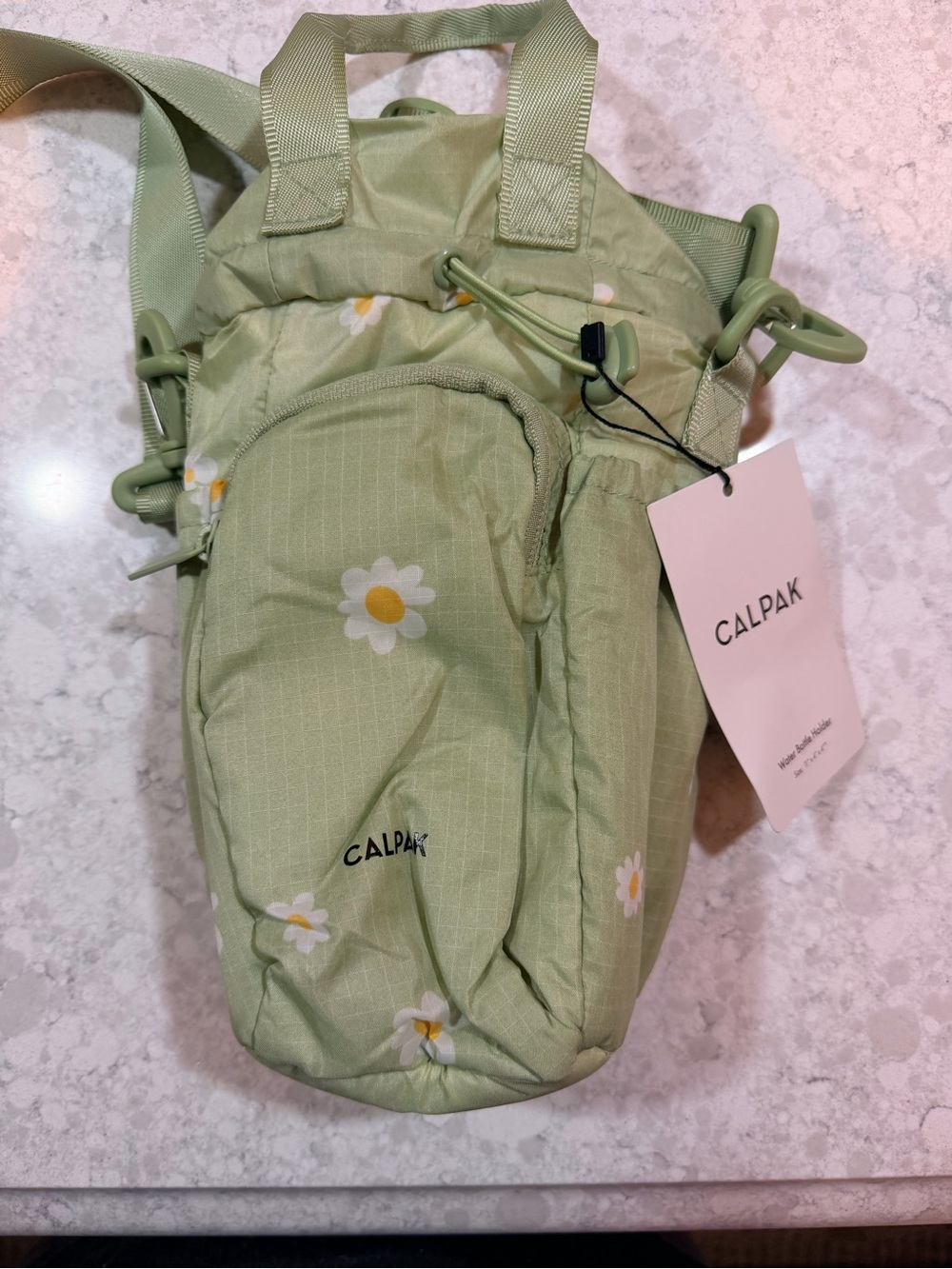 Calpak Sage Green Daisy Crossbody Bag